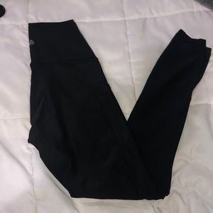 High waisted black leggings